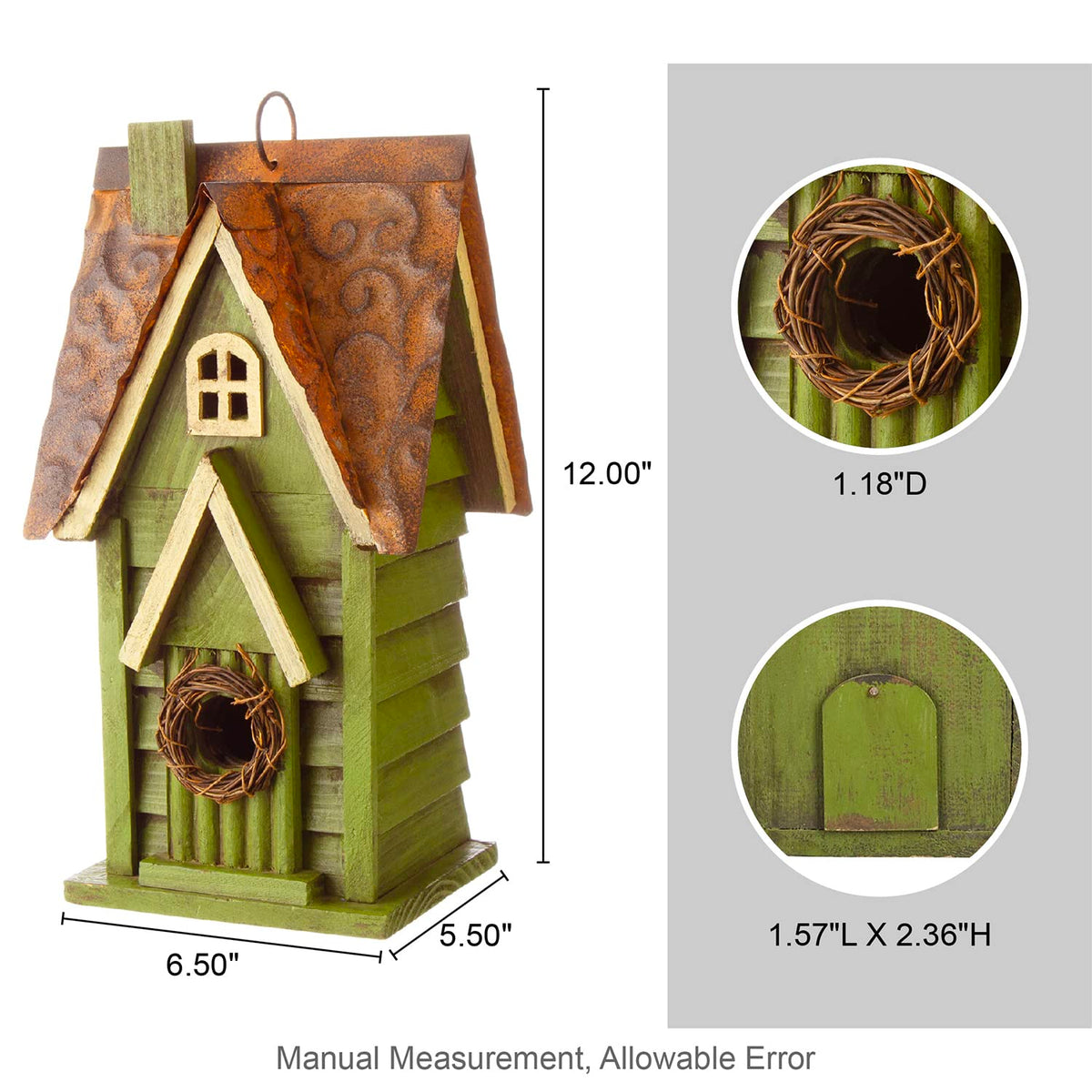 Glitzhome back panel easy-clean feature for quick seasonal maintenance.