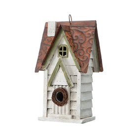 Glitzhome bird house garden decor option for patios and yards