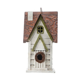 Glitzhome bird house nesting entrance for small birds