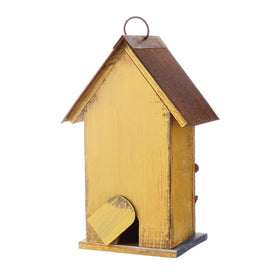 Glitzhome bird house back panel removable for easy cleaning
