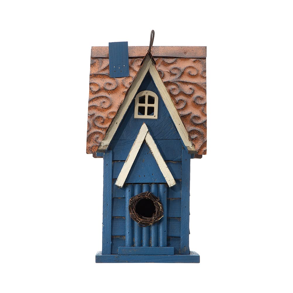 Glitzhome bluebird house garden patio backyard adds rustic charm and practical nesting space
