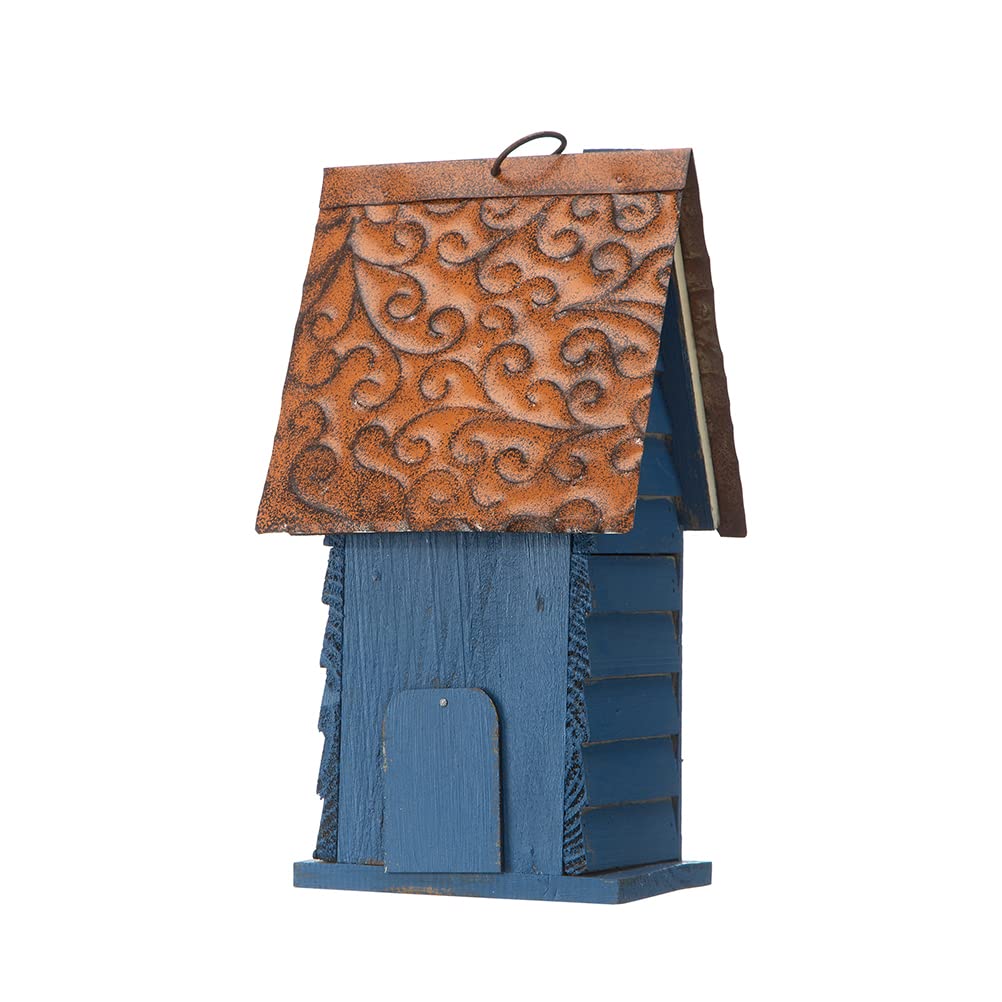 Glitzhome handmade distressed wood emphasizes natural materials for outdoor decoration and bird homes