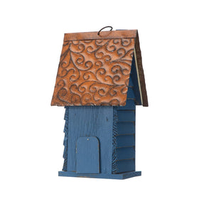 Glitzhome handmade distressed wood emphasizes natural materials for outdoor decoration and bird homes