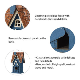 Glitzhome small-birds nesting shelter keeps wrens and finches cozy through seasons