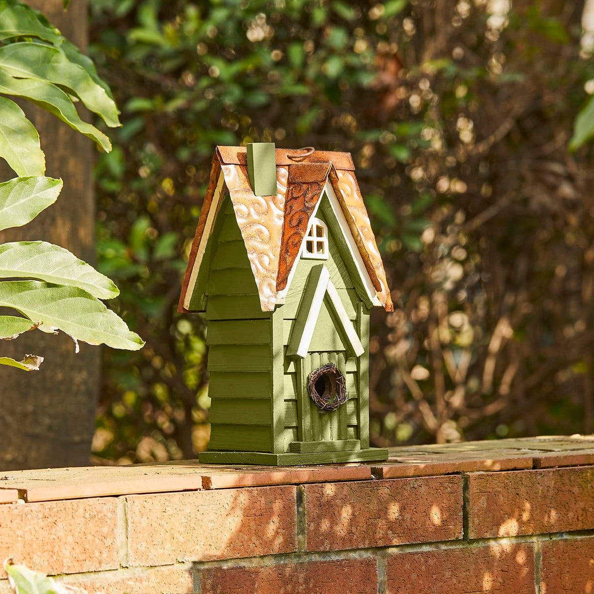 Glitzhome solid wood roof reinforcement adds durability against weather and curious visitors.