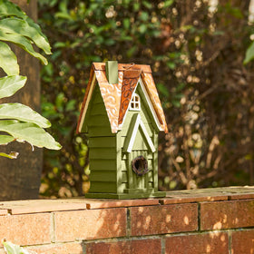 Glitzhome solid wood roof reinforcement adds durability against weather and curious visitors.