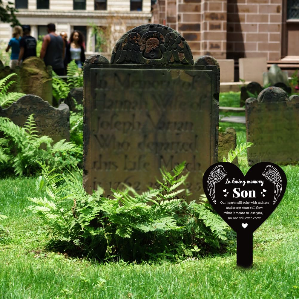 GLOBLELAND son memory garden decor ideal for cemetery or home display.