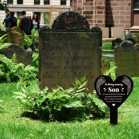 GLOBLELAND son memory garden decor ideal for cemetery or home display.