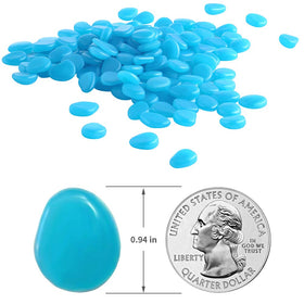 GLOCARNIVAL Glow Pebbles brighten garden edges for safe evening ambience