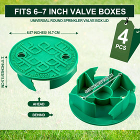 Glooglitter valve box lid with a secure locking system for reliable placement.
