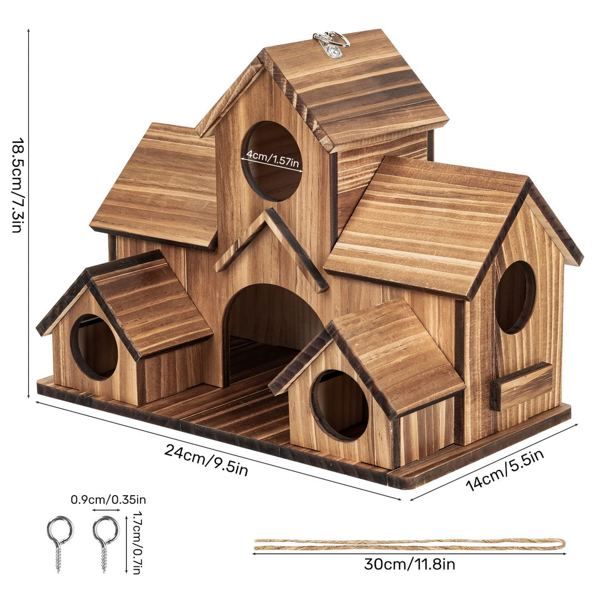 GLOPHOK multi-species design blending with yard while supporting diverse small birds