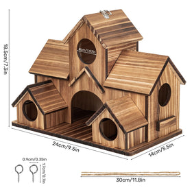 GLOPHOK multi-species design blending with yard while supporting diverse small birds