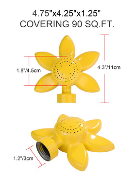 Glorden round spot sprinkler design provides uniform circle spray around plants