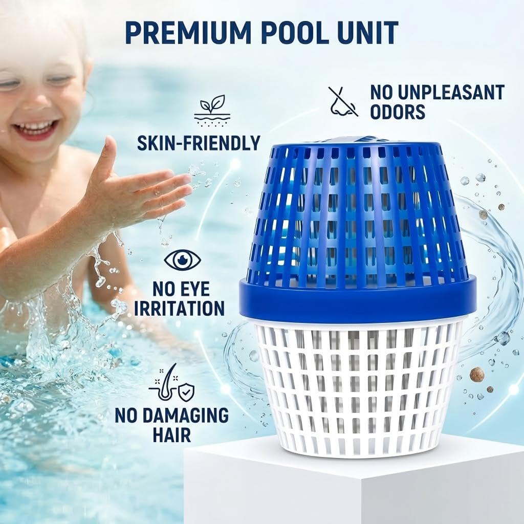 Glorence pool unit demonstrates long-lasting filtration supporting balanced water year-round.