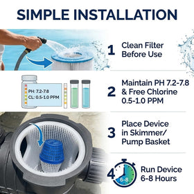 Glorence pool unit uses durable construction designed for all-season outdoor use.