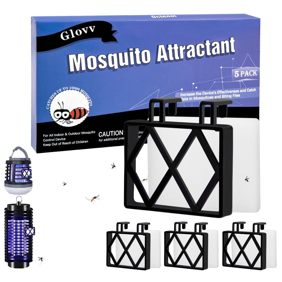 Glovv mosquito attractant refill in bag view ideal for indoor and outdoor traps