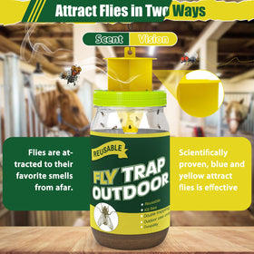 Glovv six natural bait refills provide long-lasting outdoor fly attraction