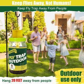 Glovv barn, stable, and patio application captures common houseflies