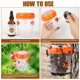 Glovv lure draws wasps and yellow jackets toward traps for yard-friendly control