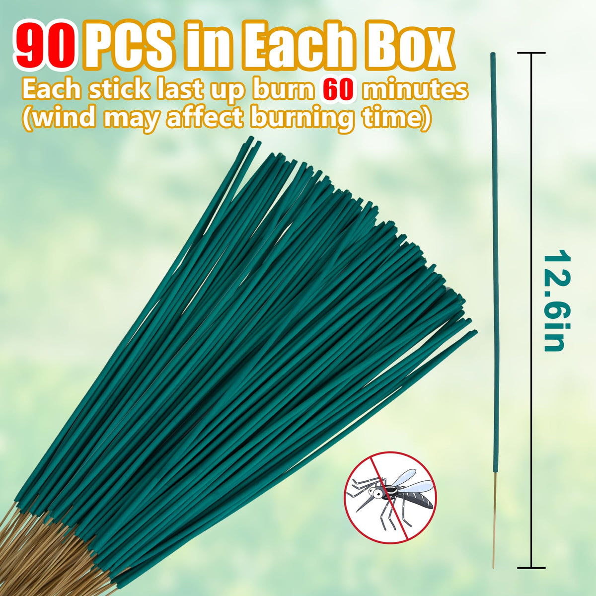 Glovv citronella mosquito-incense sticks packaging box pictured for outdoor use