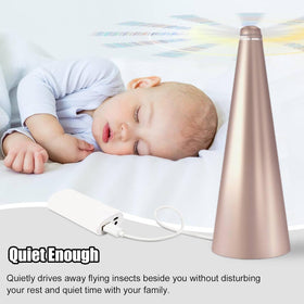 Glovv Fly Fans operate quietly to keep dining undisturbed