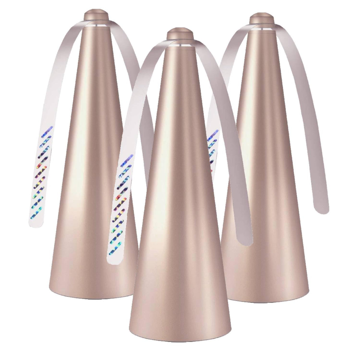 Glovv Fly Fans tabletop golden 3-pack keeps flies away during meals