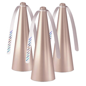 Glovv Fly Fans tabletop golden 3-pack keeps flies away during meals