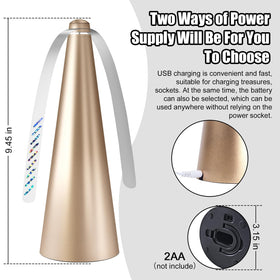 Glovv Fly Fans with battery power for portable table use.