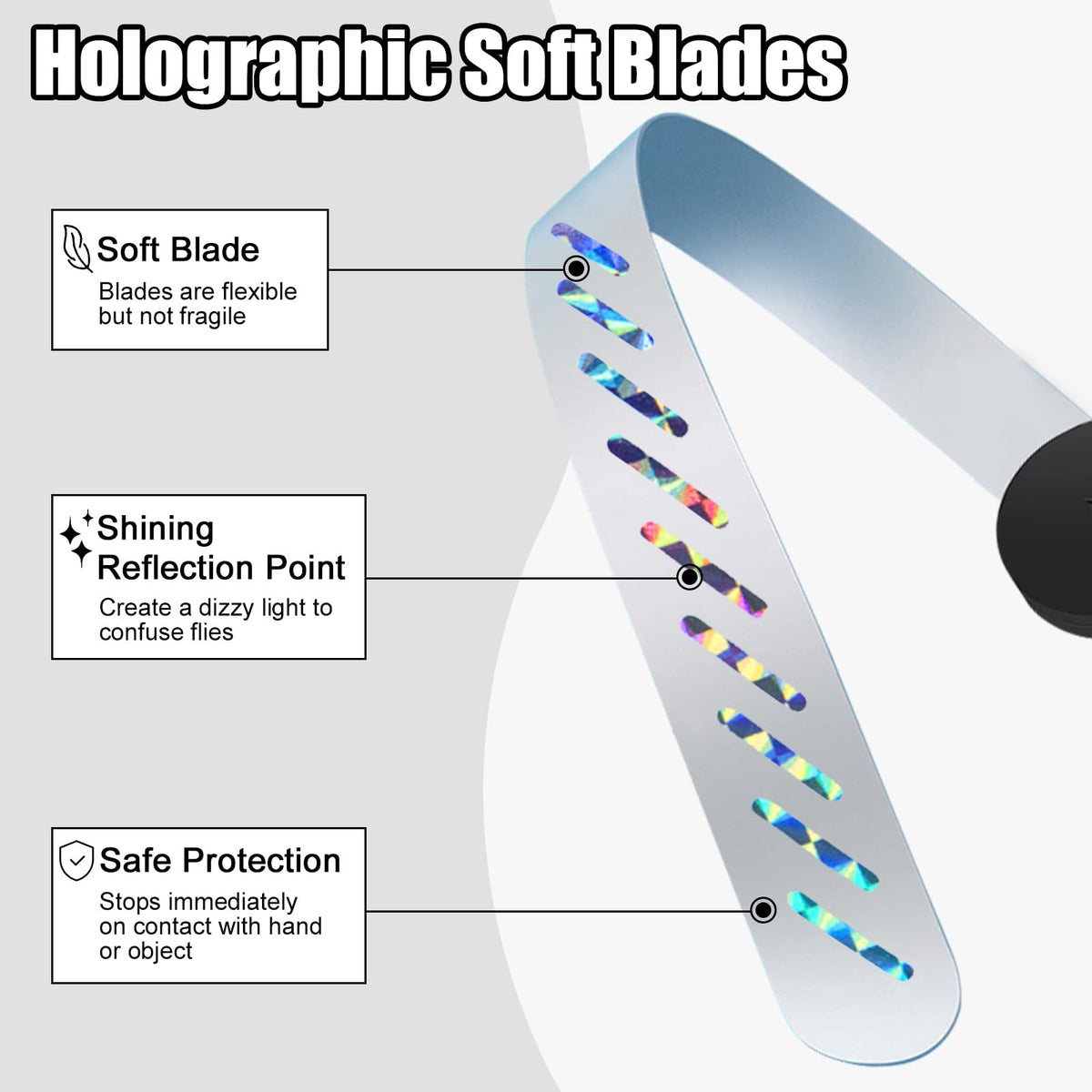 Glovv Fly Fans hook design for secure table placement.