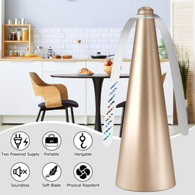 Glovv Fly Fans in restaurant setup quietly repelling insects.