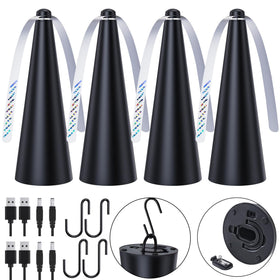 Glovv Fly Fans table-top assembly keeps flies away during meals.