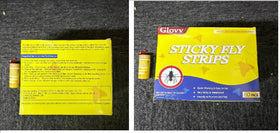 Glovv Fly Strips full of captures signal replacement time.