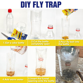 Glovv fly trap bait refills 30g packs dissolve quickly for fast attraction.