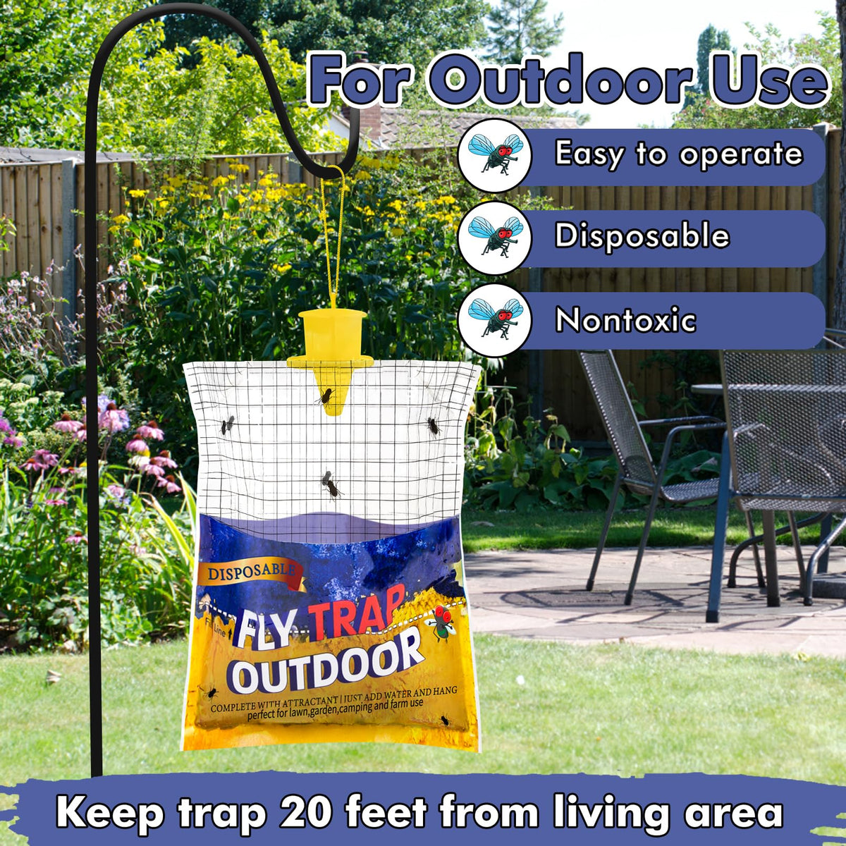 Glovv fly trap size 10.8 by 12.6 inches for wide coverage