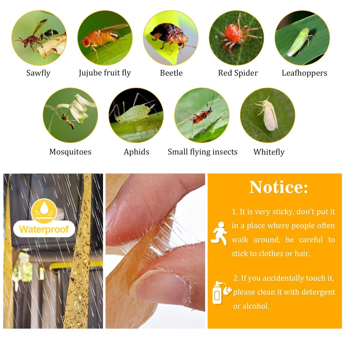 Glovv insect glue ribbon garden balcony use reduces plant insects.