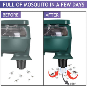 Refill being placed into a trap for indoor mosquito control