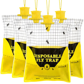 Glovv outdoor fly traps for patio four-pack ready to hang for yard control.