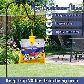 Glovv outdoor traps with rain shield top stay effective in damp weather.