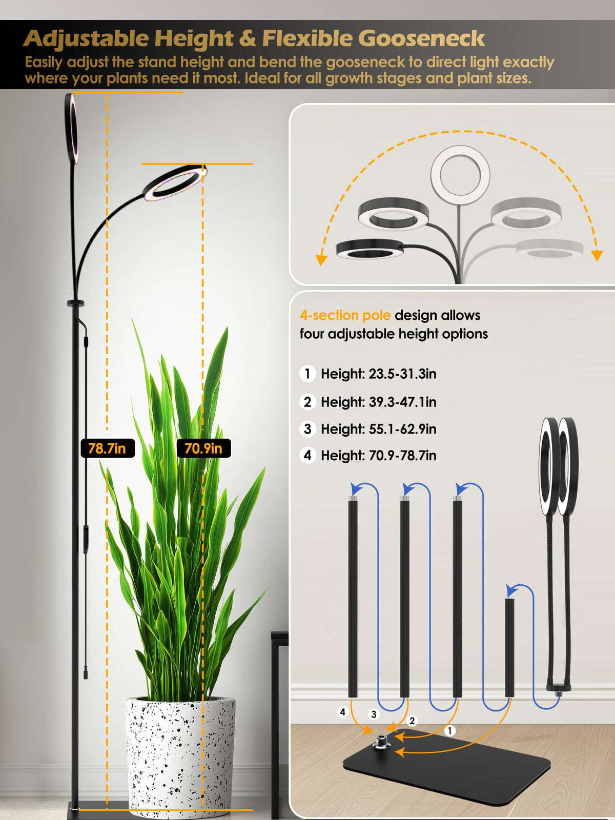 GLOWRIUM smart-care features help track light, watering reminders, and growth.