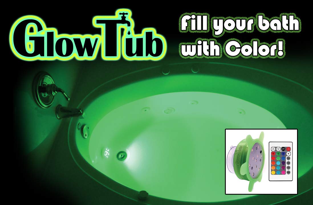 GlowTub battery-powered design offers cordless use anywhere.