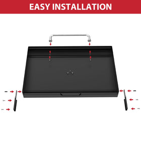 Glowye 28-inch lid set includes mounting parts and clear instructions