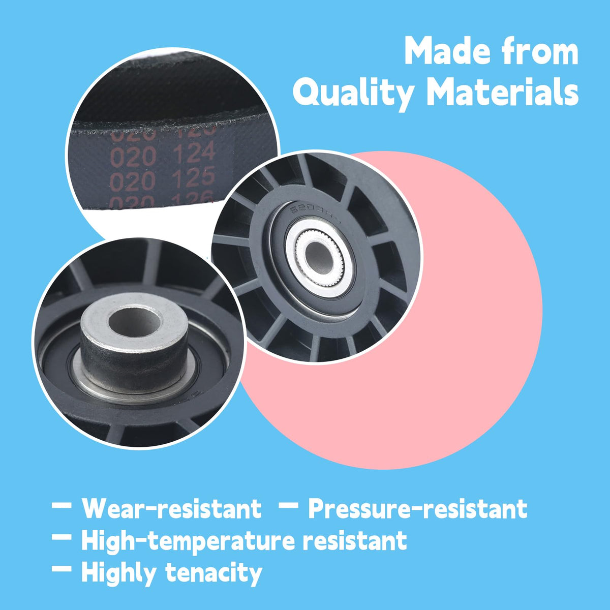 GLOXTED easy installation of idler pulley and belt kit