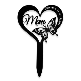 GLYHAOYIZHI cemetery mom butterfly plaque in memorial setting