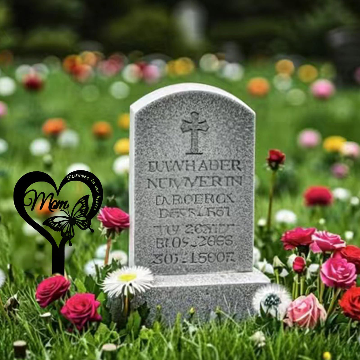 GLYHAOYIZHI ground insert memorial to honor mom memory