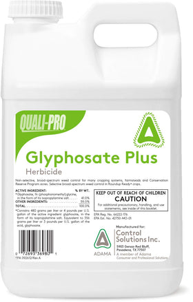 Glyphosate 4+ Plus bottle pour for easy application and broad-spectrum weed control
