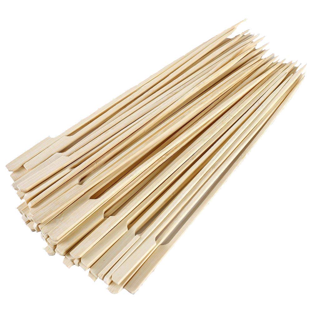 Gmark bamboo paddle skewers 8.5 inches, sturdy grilling tool for meals