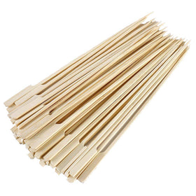 Gmark bamboo paddle skewers 8.5 inches, sturdy grilling tool for meals