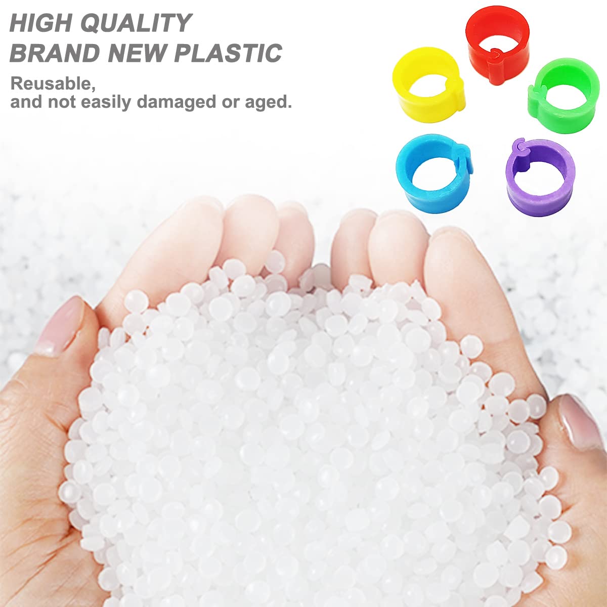 Gmeily durable plastic leg bands 8mm withstand reusable use
