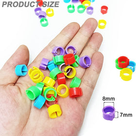 Gmeily multicolor leg bands 8mm color-coded groups