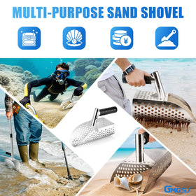 GMGSJ beach and underwater searches with versatile sand scooping.